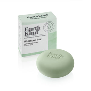 EarthKind Bar & Carton - Citrus Leaf Shampoo Bar for Frequent Use - Ideal for Normal or Oily Hair