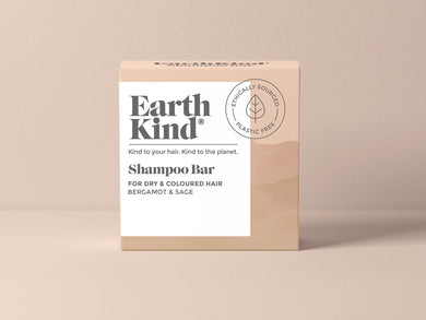 EarthKind Bergamot & Sage Shampoo Bar for Dry & Coloured Hair 