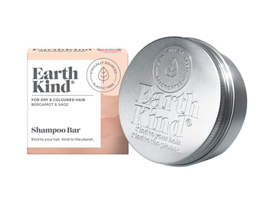 EarthKind Bergamot & Sage Shampoo Bar & Storage Tin Bundle - Carton & Tin