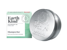 Load image into Gallery viewer, EarthKind Citrus Leaf Shampoo Bar &amp; Storage Tin Bundle - Carton &amp; Tin
