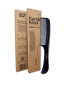 EarthKind Organic Rubber Comb with Carton - Plastic-free Hair Care