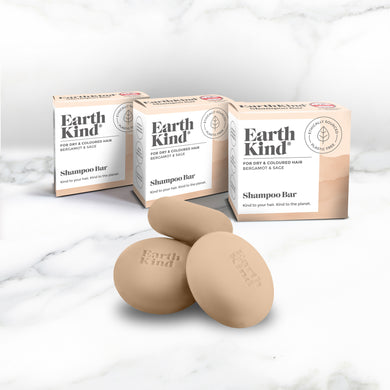 EarthKind Bergamot & Sage Shampoo Three Bar Bundle