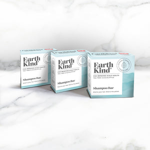 EarthKind Tea Tree & Eucalyptus Shampoo Bar Bundle for Improved Scalp Health